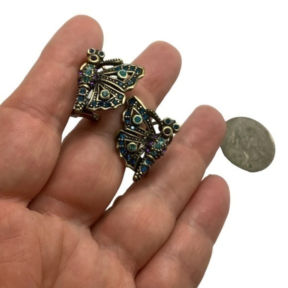 Heidi Daus multi color butterfly earrings - Only